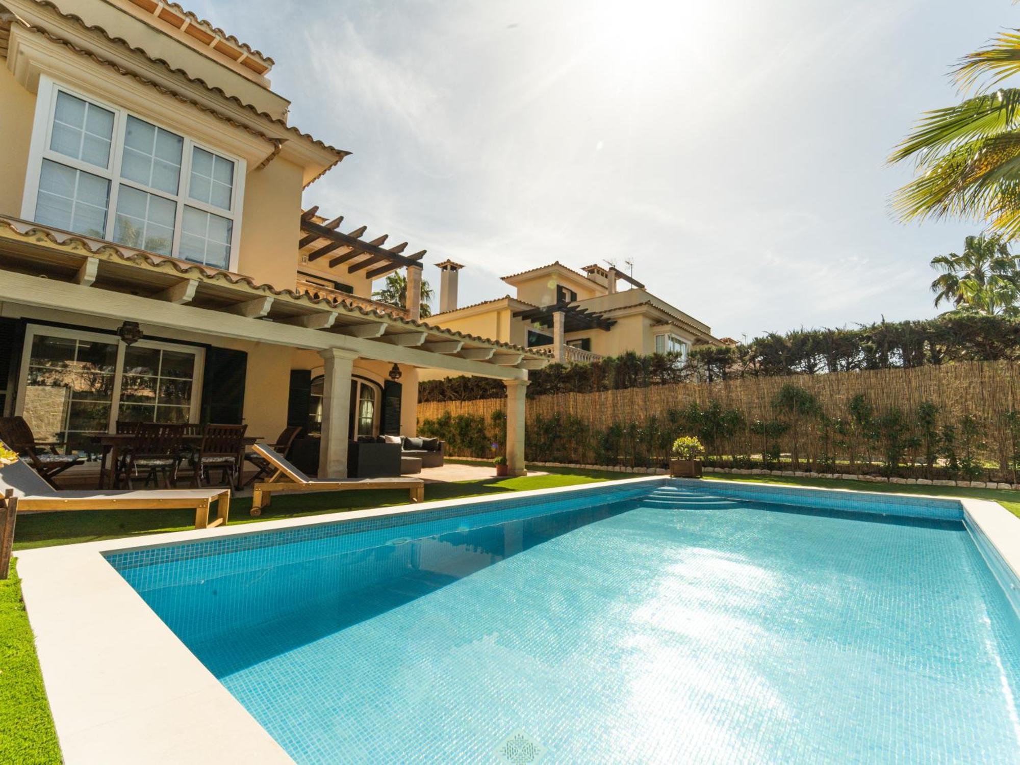 Casa Pinsa - Grosszuegiges Mediterran-Stilvolles Ferienhaus Mit Eigenem Pool In Puig De Ros Llucmajor  Zewnętrze zdjęcie