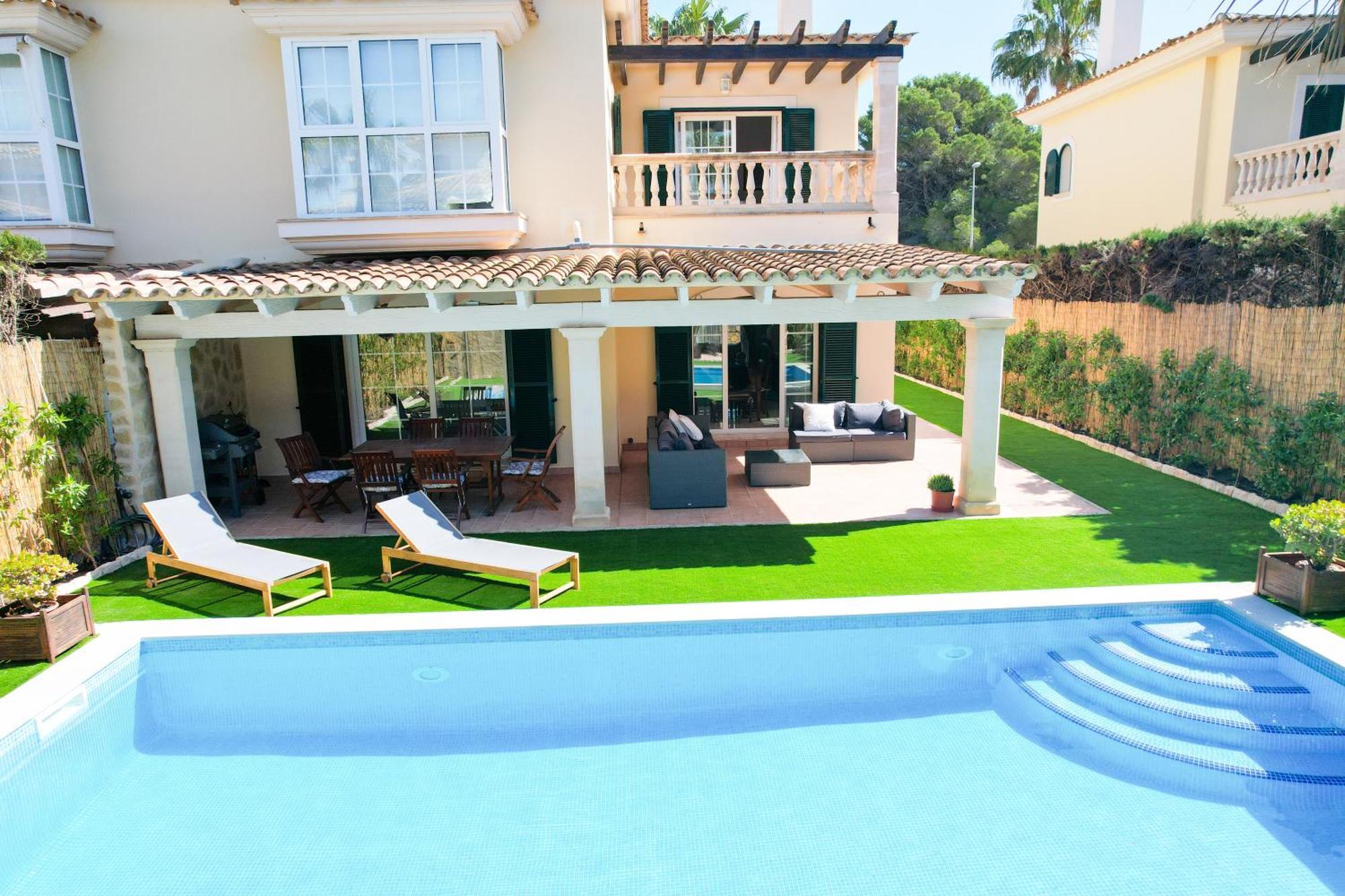 Casa Pinsa - Grosszuegiges Mediterran-Stilvolles Ferienhaus Mit Eigenem Pool In Puig De Ros Llucmajor  Zewnętrze zdjęcie
